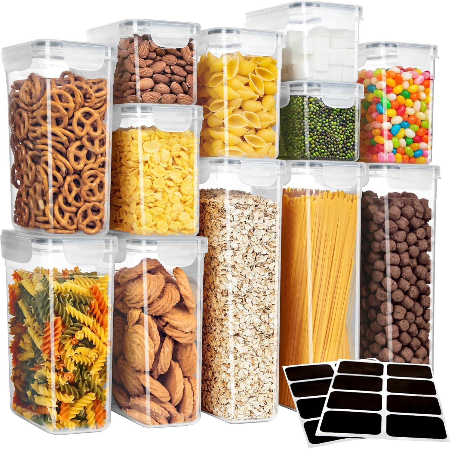 Food Storage Plastic - 12 Pack Airtight Food Storage Container