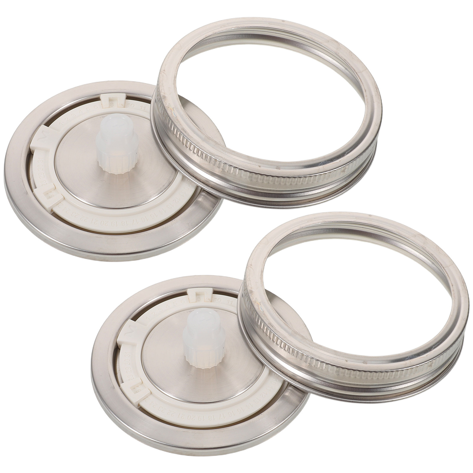 Mason Jar Wide Mouth - 2Pcs Fermentation Lids Wide Mouth Mason