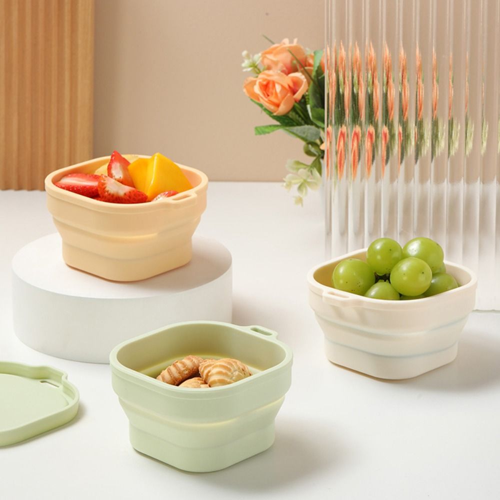 Food Storage Not Plastic - Large Capacity 400ml Foldable Lunch Box