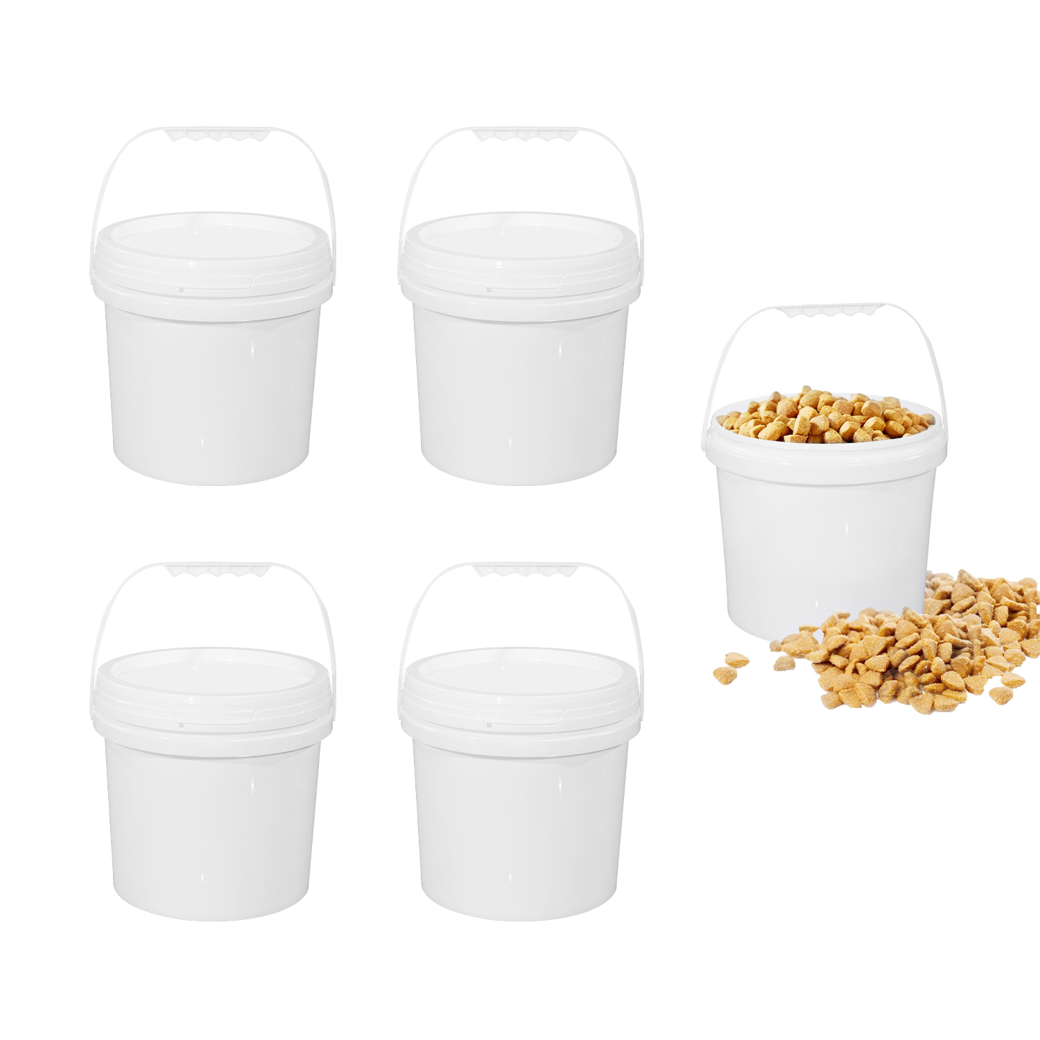 Food Storage Not Plastic - 1PCS 2L Food Grade plastic Bucket