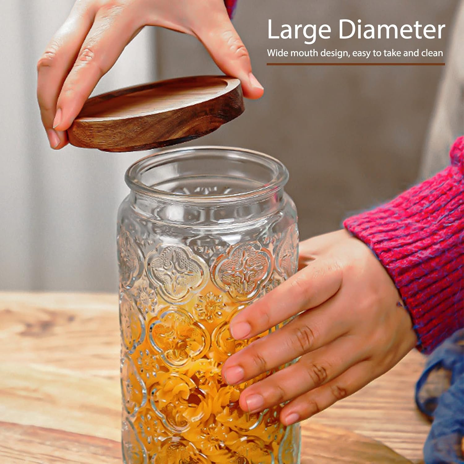 35oz/1000ml Glass Storage Jars - Food Storage Airtight recensione e prezzo