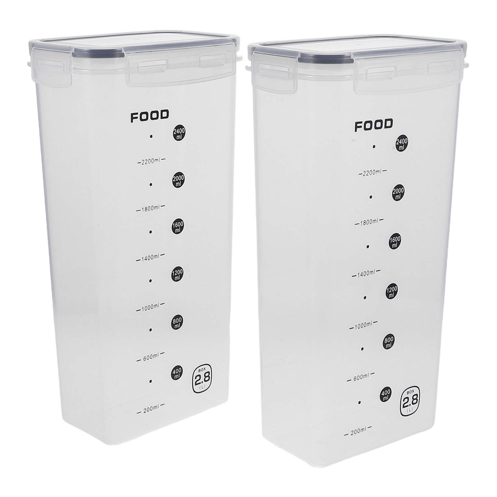 2Pcs Clear Grain Storage Box A - Food Storage Box Plastic recensione e prezzo