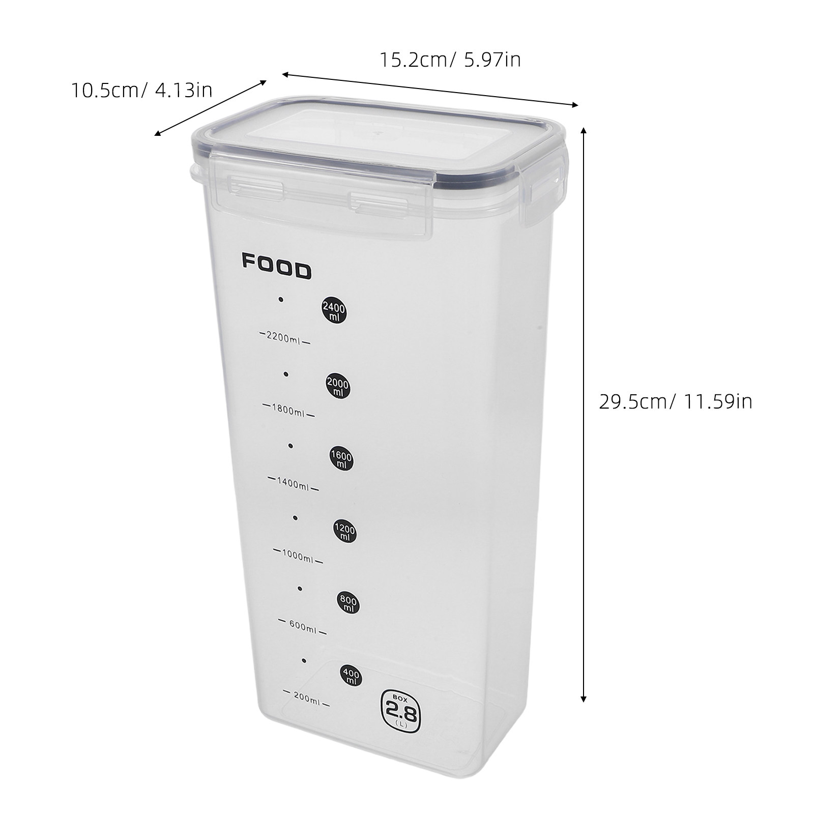 2Pcs Clear Grain Storage Box A - Food Storage Box Plastic recensione e prezzo
