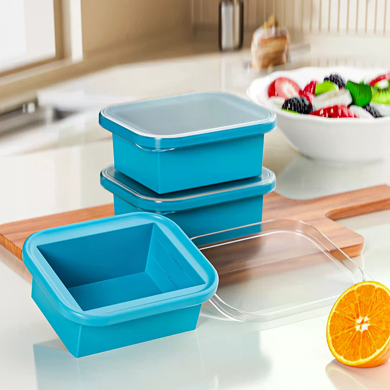Silicone Freezing Tray With Pl - Food Storage Prep Containers recensione e prezzo