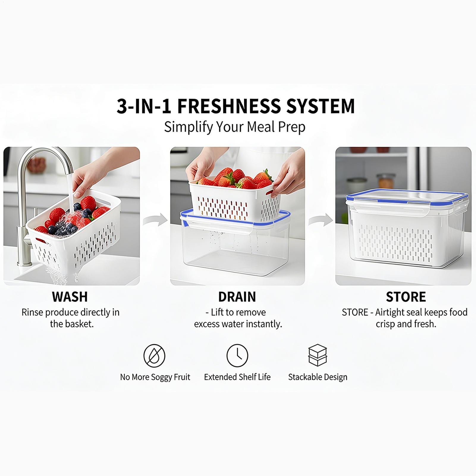 4 In 1 Food Storage Container  - Food Storage Plastic recensione e prezzo