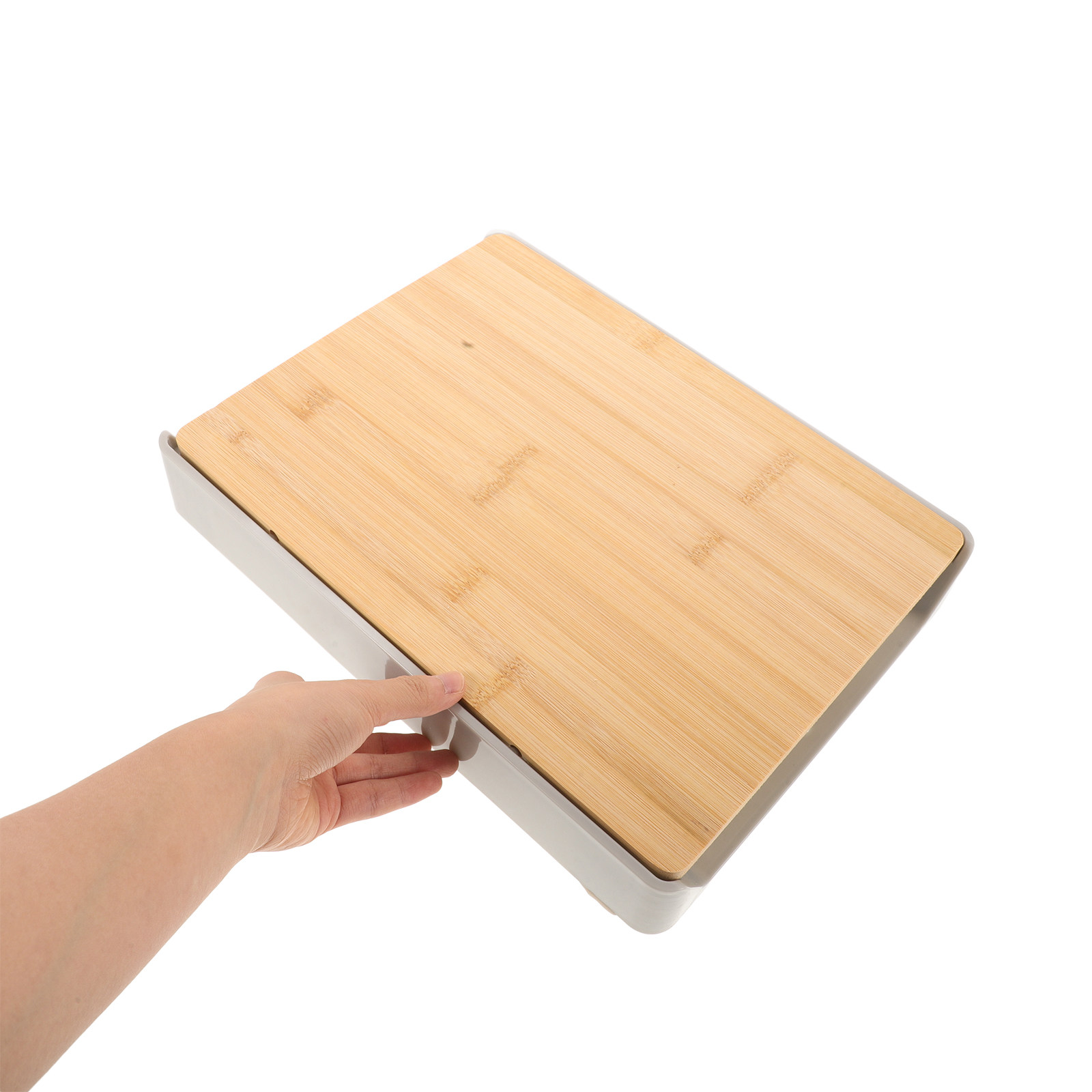 Bamboo Cutting Board with Pull - Food Storage Plastic recensione e prezzo