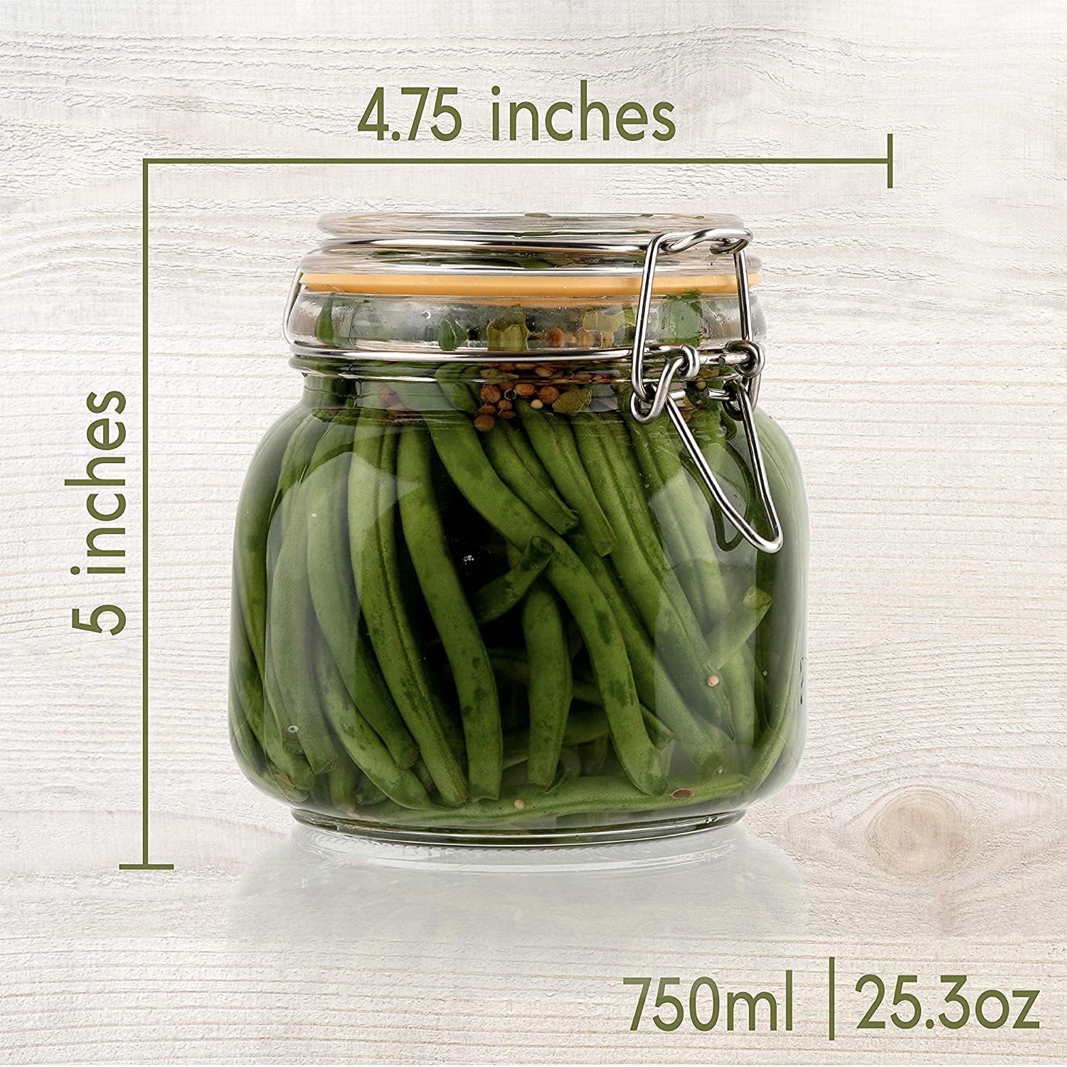 Hovico 25 oz Glass Jars With A - Mason Jar Wide Mouth recensione e prezzo