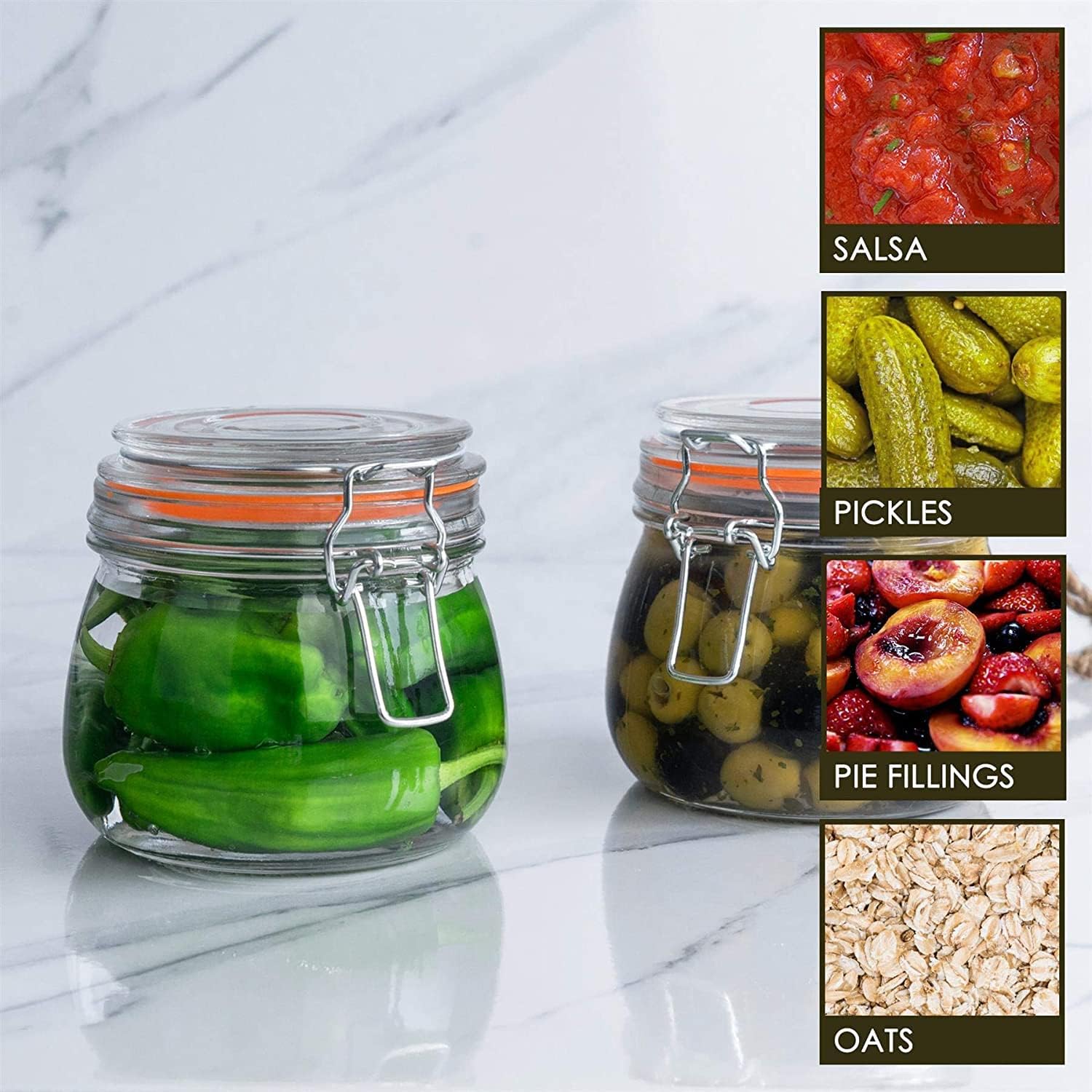 Hovico 25 oz Glass Jars With A - Mason Jar Wide Mouth recensione e prezzo