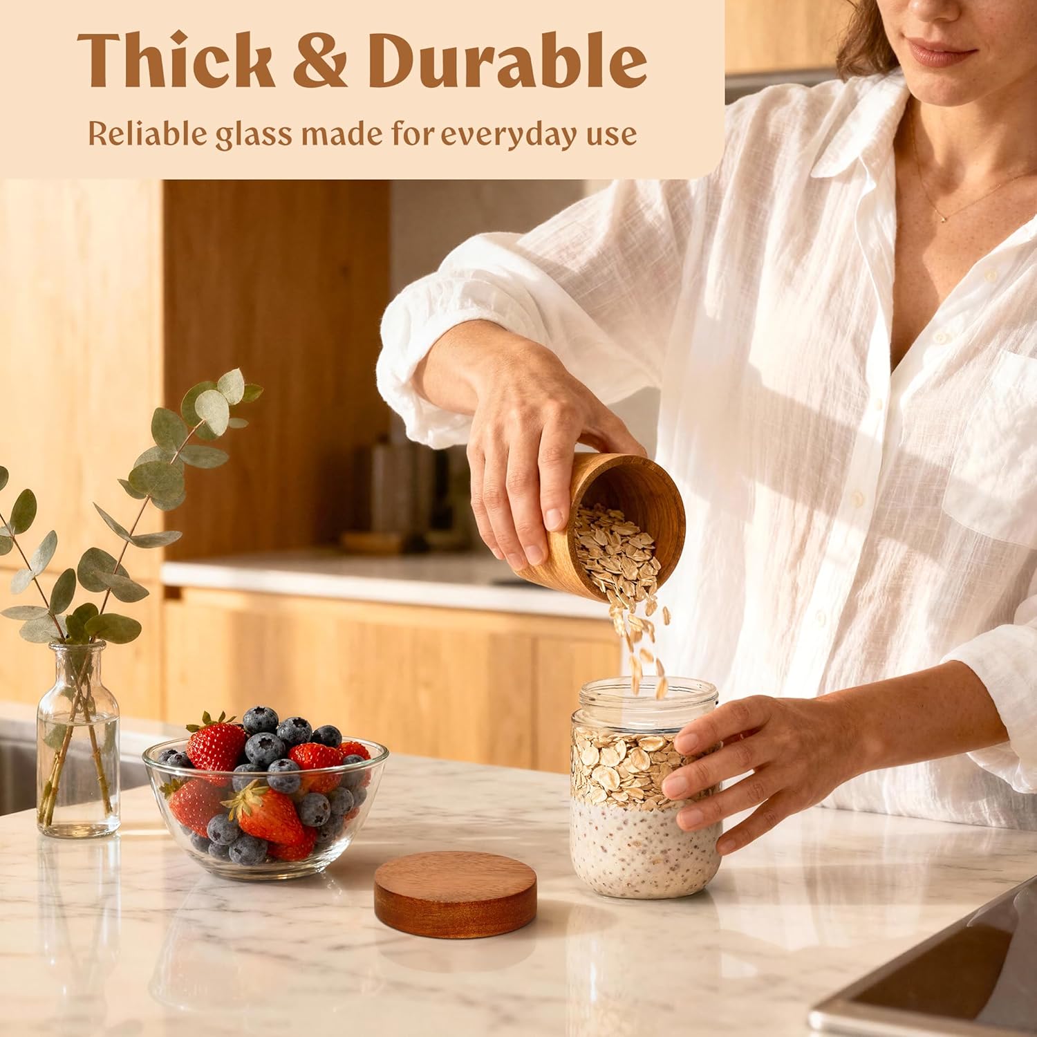 Overnight Oats Containers with - Food Storage Prep Containers recensione e prezzo