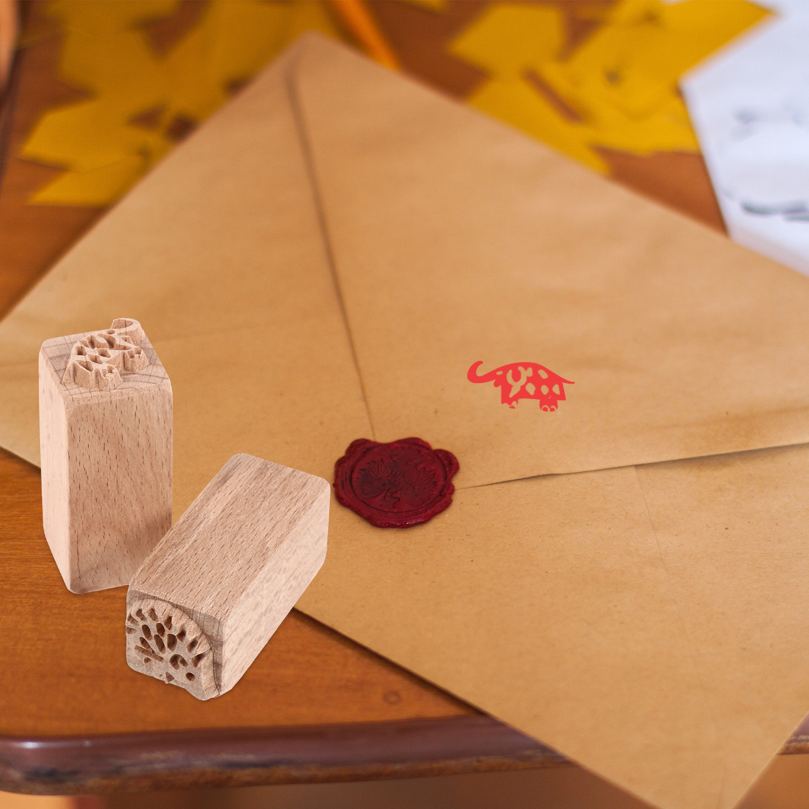 2Pcs Rustic Wooden Seal Stamp  - Food Storage Journal recensione e prezzo
