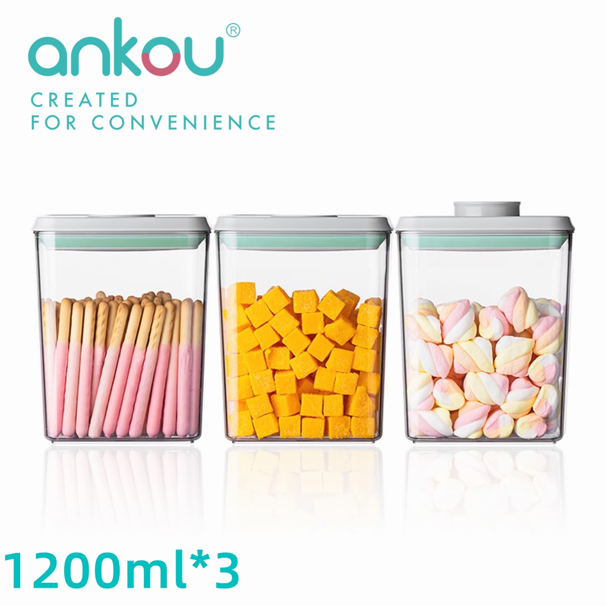 Ankou 3Pcs 1.2L Pop Airtight F - Food Storage Drawer Organizer recensione e prezzo