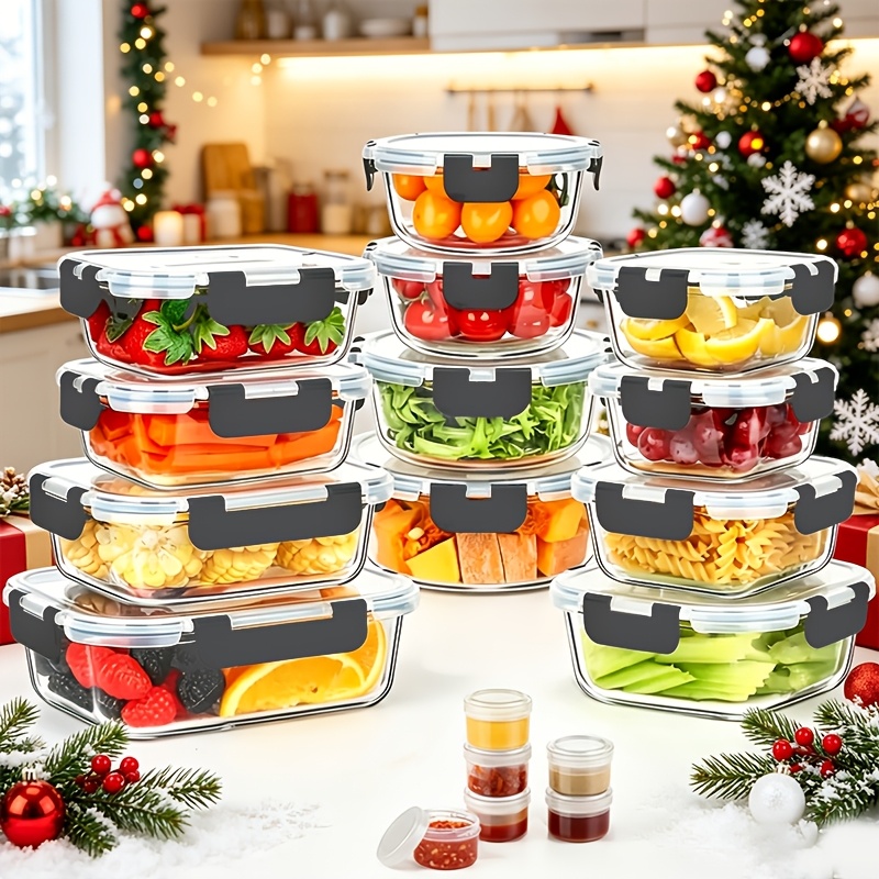 17pcs Glass Food Storage Conta - Food Storage Prep Containers recensione e prezzo