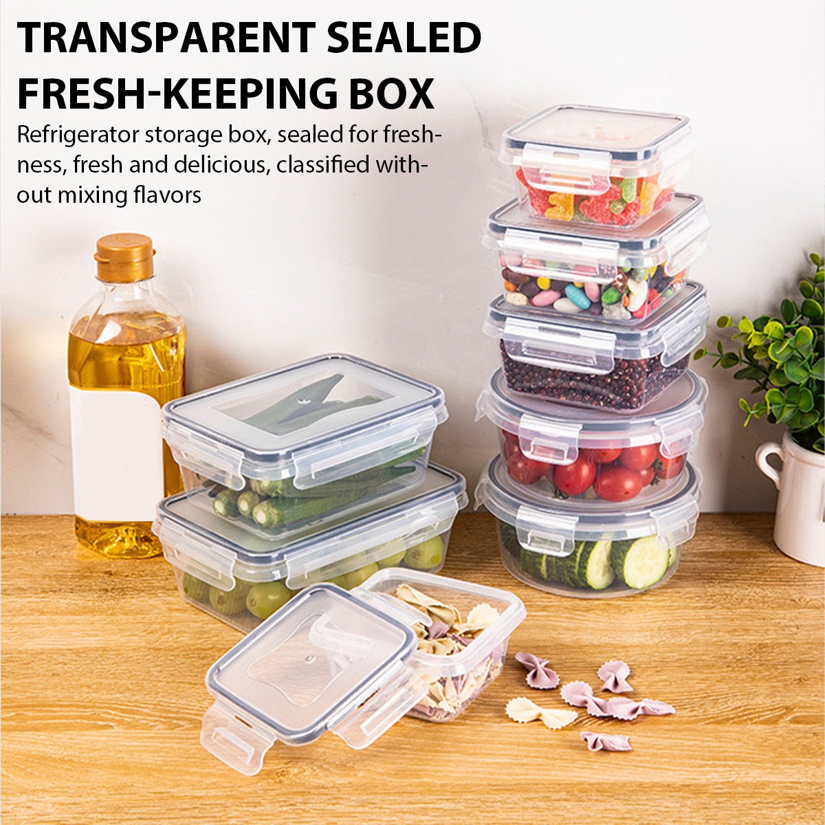 24Pcs/set Food Storage Box Set - Food Storage Drawer Organizer recensione e prezzo