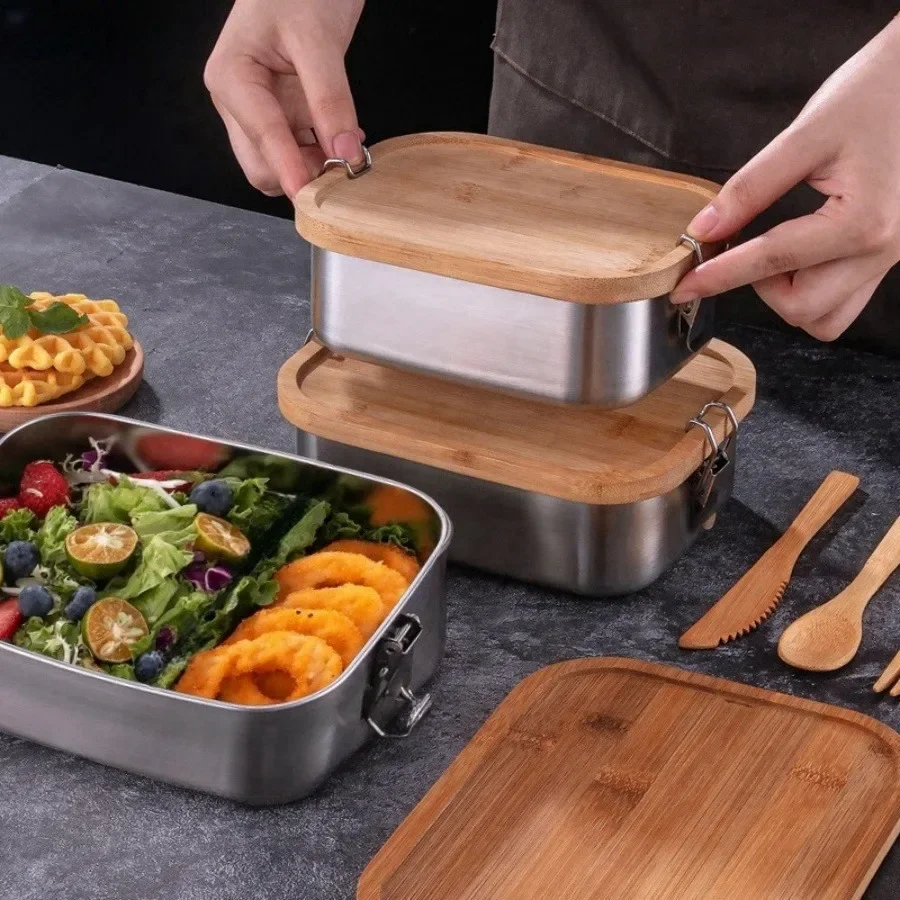 New 304 stainless steel bamboo - Food Storage Order recensione e prezzo