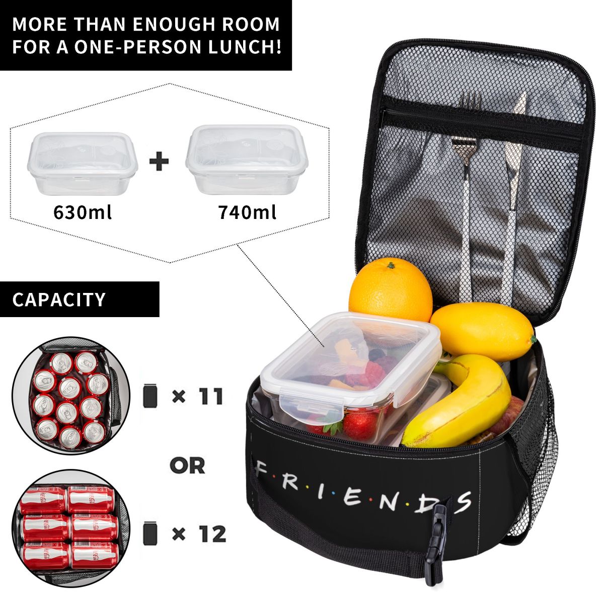 Custom Friends Funny Quote Lun - Food Storage Quotes recensione e prezzo