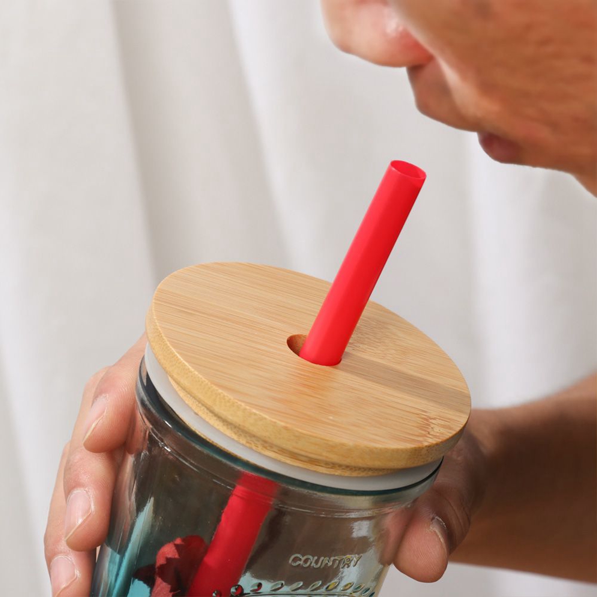 62/68/70/86mm Reusable Bamboo  - Mason Jar Wide Mouth recensione e prezzo