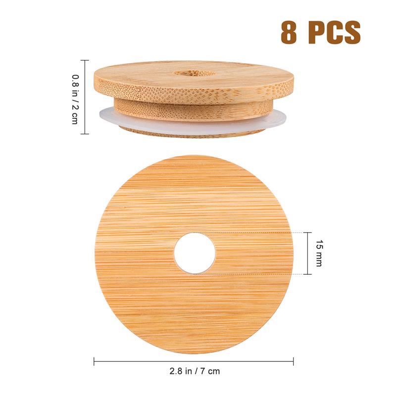 Jar Lids Straw Lid With Glass  - Mason Jar Wide Mouth recensione e prezzo