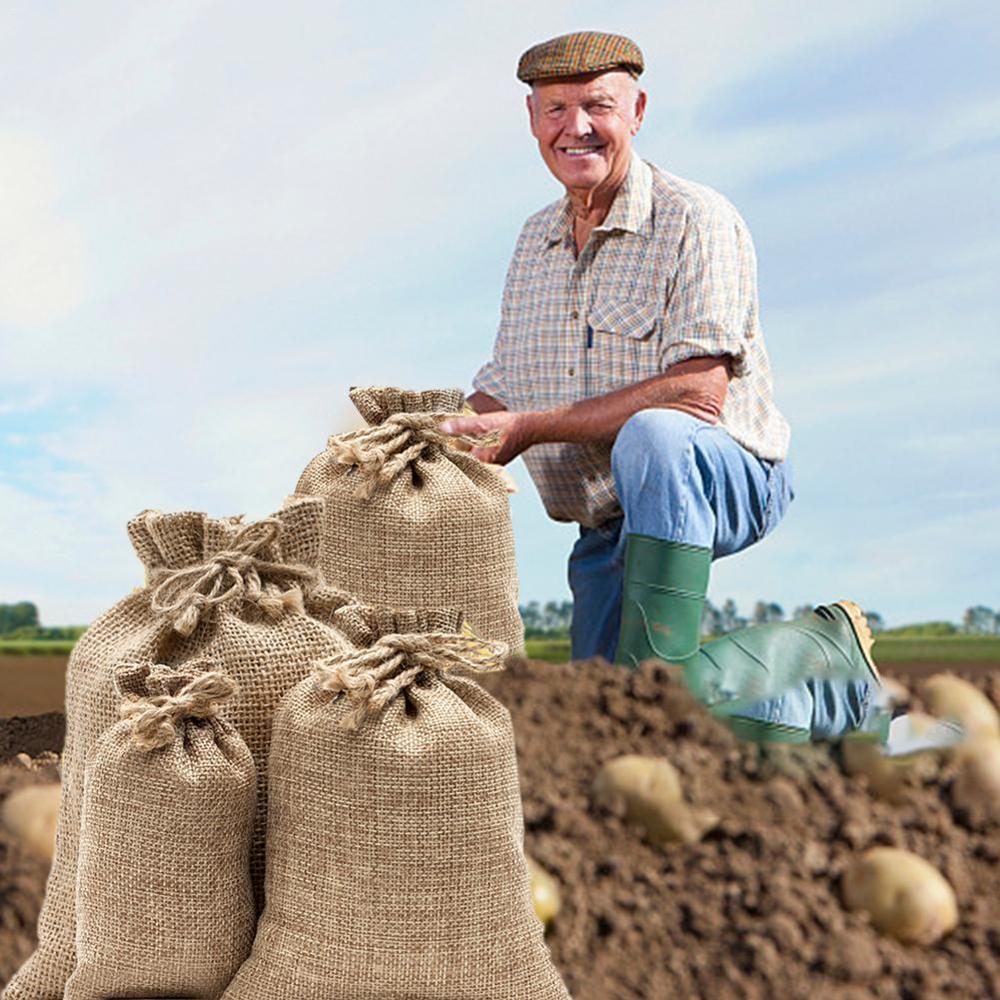 Burlap Potato Sacks Jute Potat - Food Storage In Roots recensione e prezzo