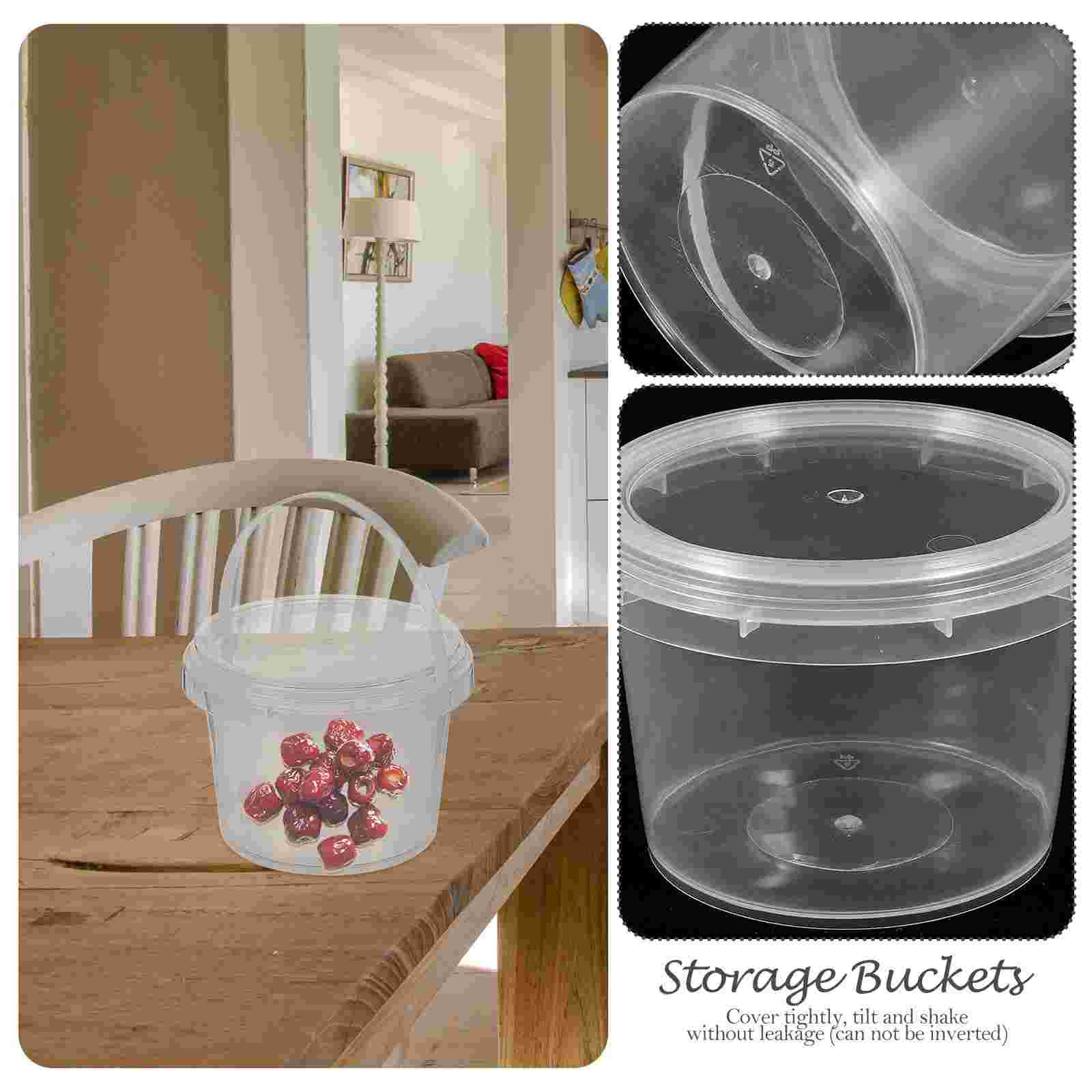 10 Pcs Plastic Storage Bucket  - Food Storage Not Plastic recensione e prezzo