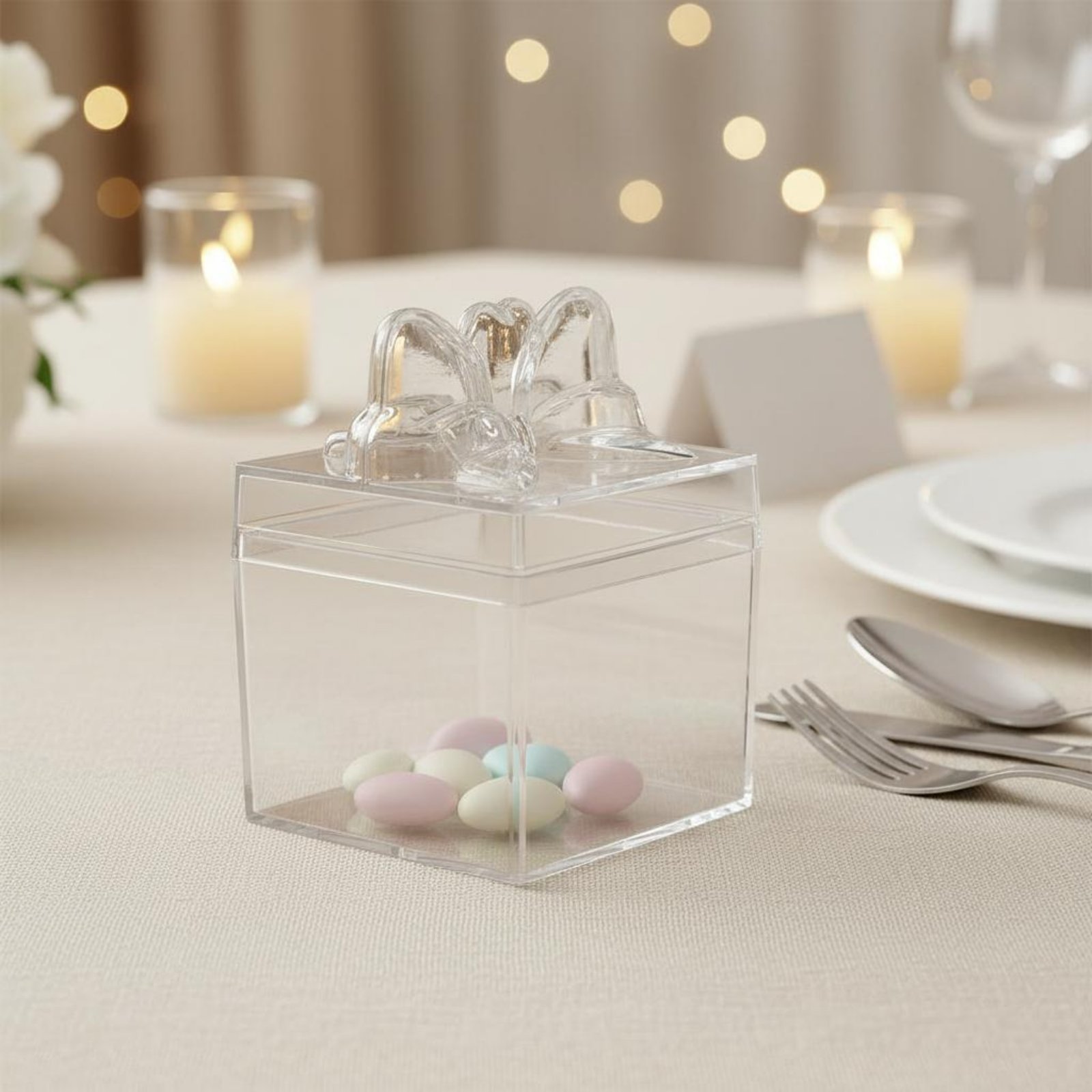 Clear Plastic Candy Box with R - Food Storage Plastic recensione e prezzo