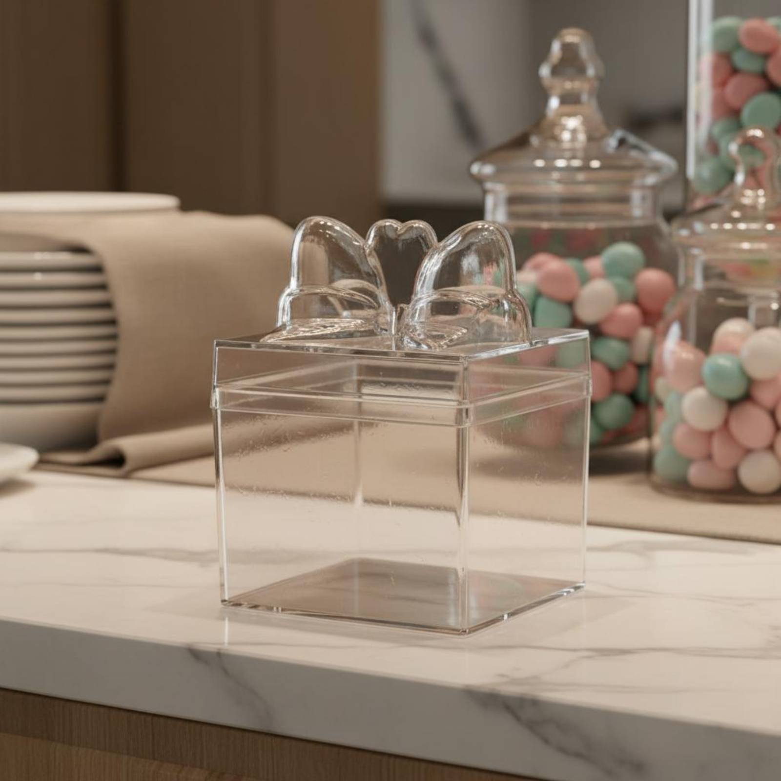 Clear Plastic Candy Box with R - Food Storage Plastic recensione e prezzo