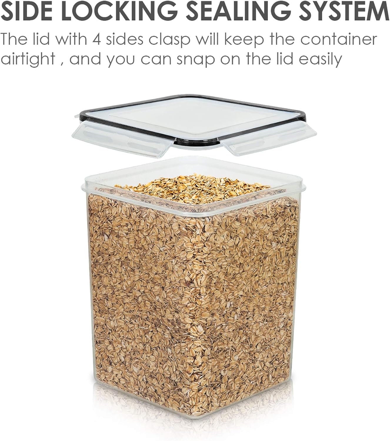 4 PCS Large Food Storage Conta - Food Storage Plastic recensione e prezzo