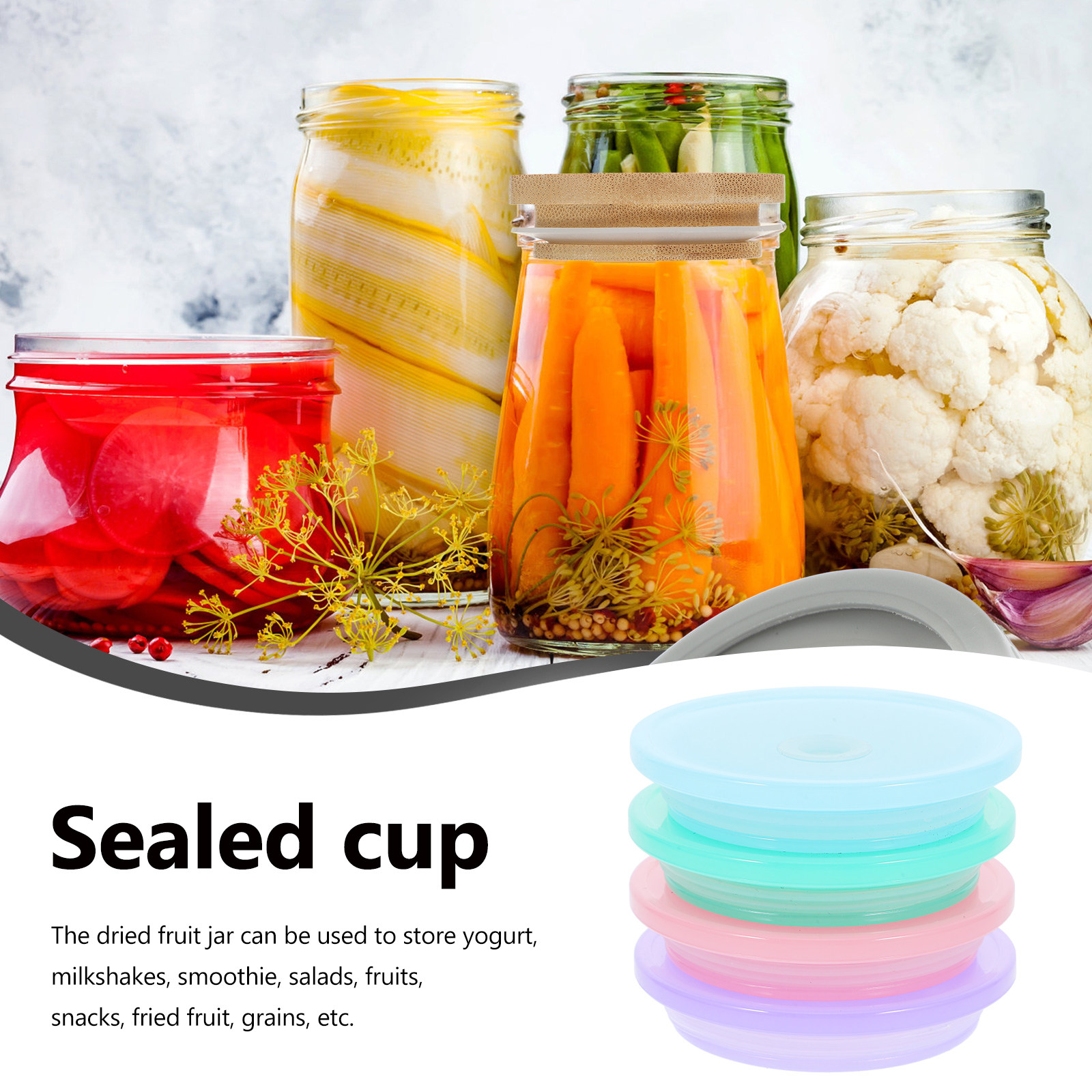 4Pcs Mason Jar Straw Lid Leakp - Mason Jar Wide Mouth recensione e prezzo