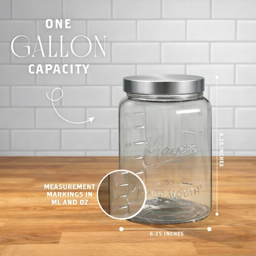 Extra Large    Jar - 1 Gallon  - Food Storage Airtight recensione e prezzo