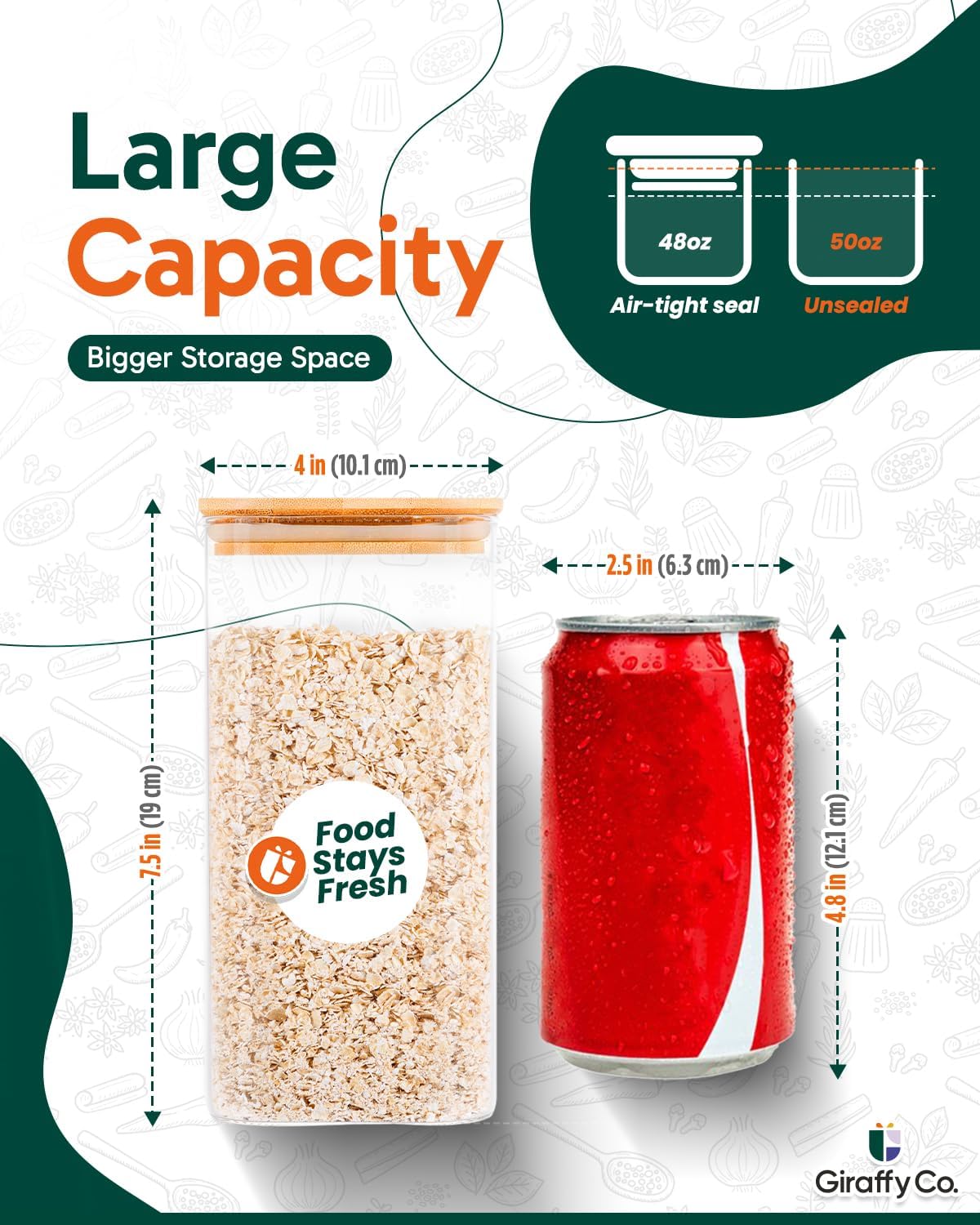 Glass Food Storage Jars with A - Food Storage Airtight recensione e prezzo
