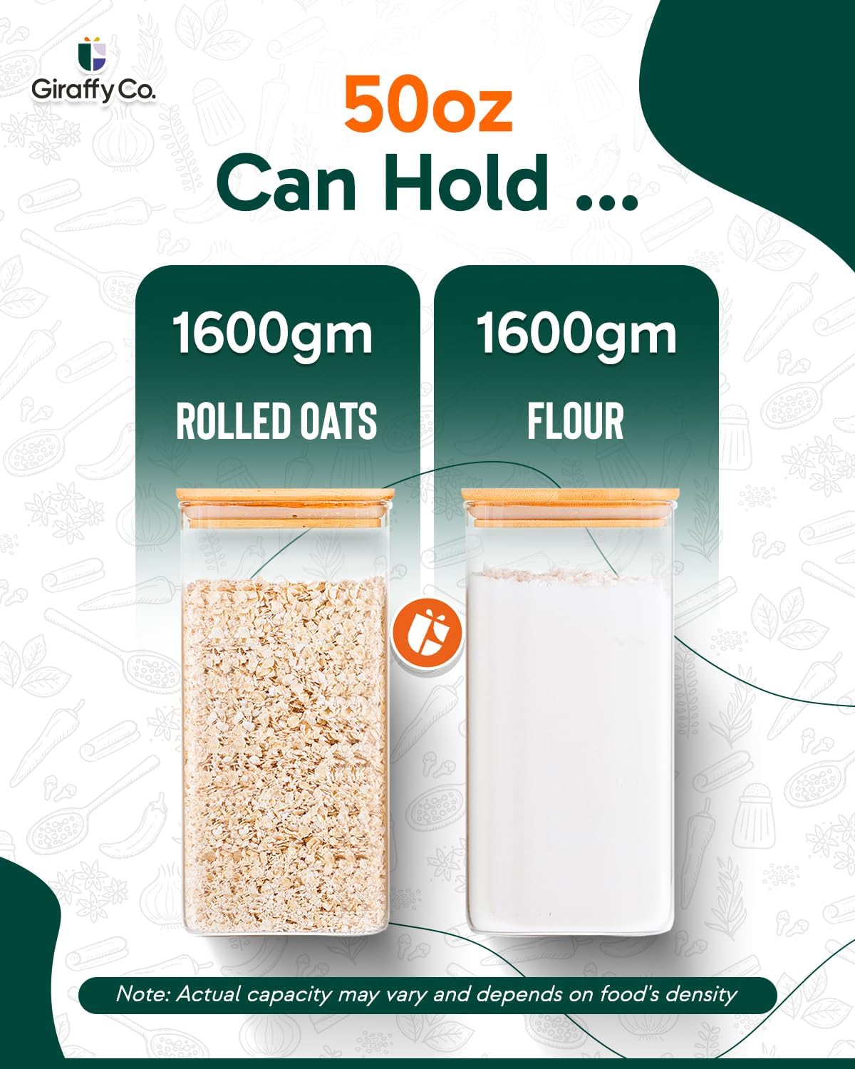 Glass Food Storage Jars with A - Food Storage Airtight recensione e prezzo