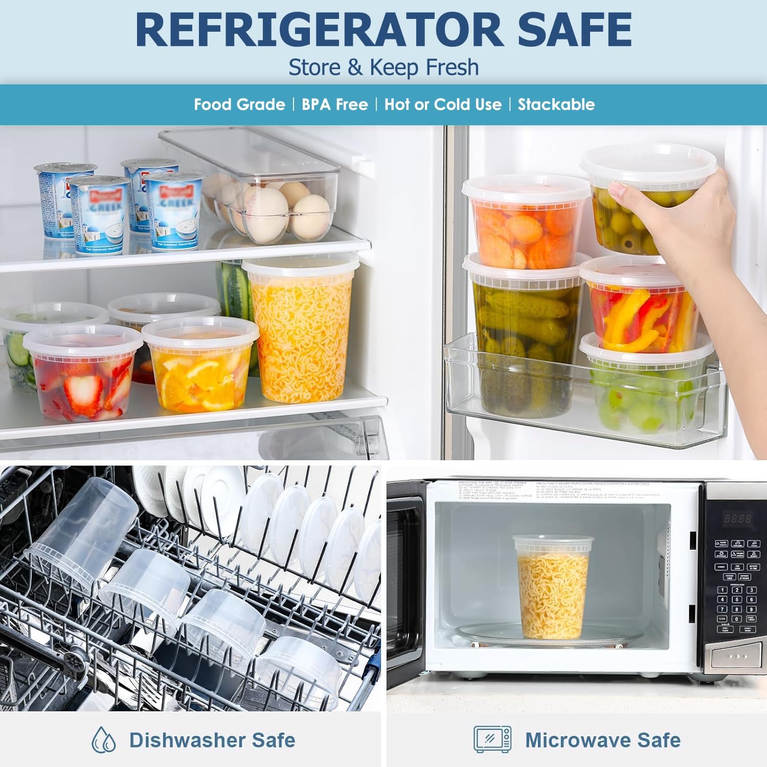 24pcs Deli Food Storage Contai - Food Storage Order recensione e prezzo