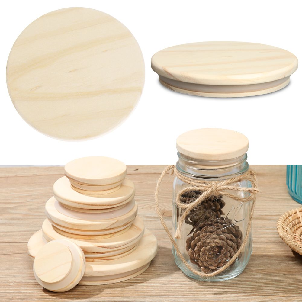 Various Sizes Reusable Wooden  - Mason Jar Wide Mouth recensione e prezzo