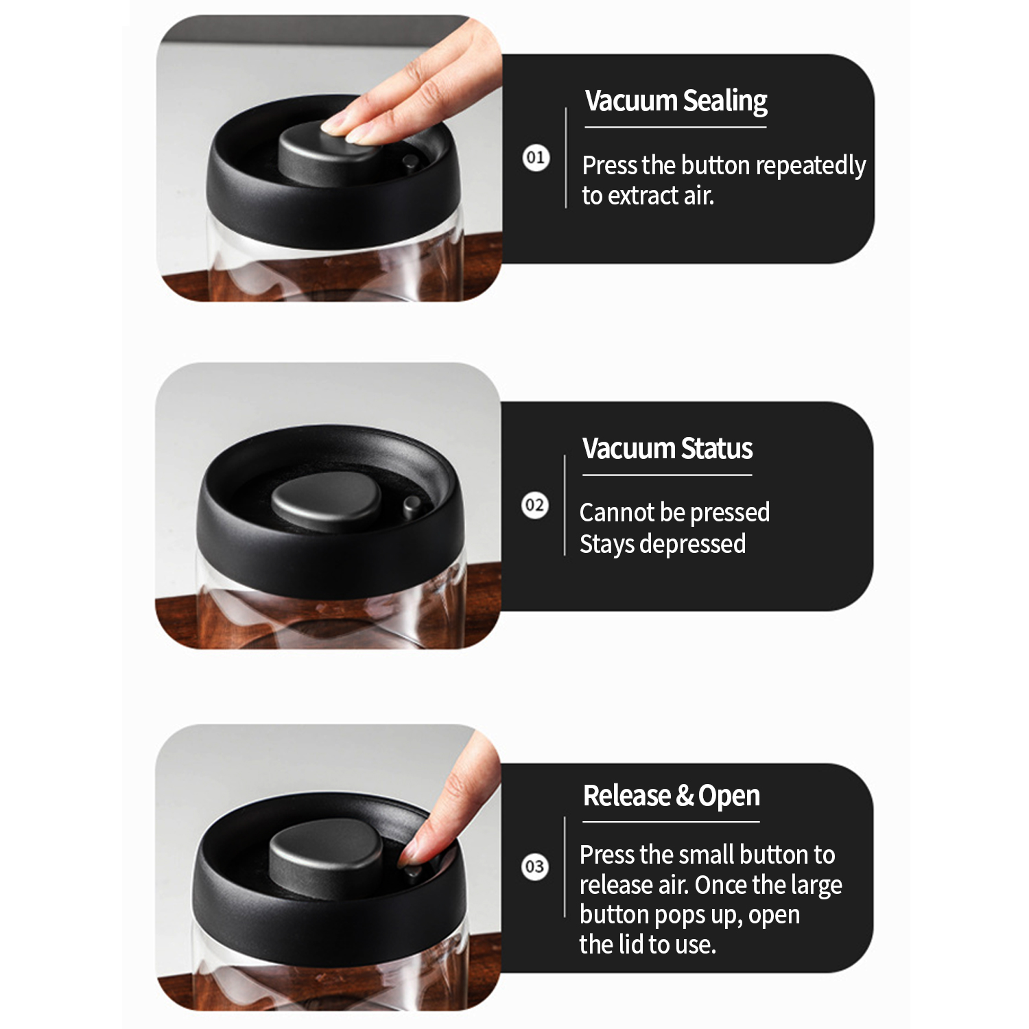OANKR Vacuum Coffee Canister 5 - Food Storage Order recensione e prezzo