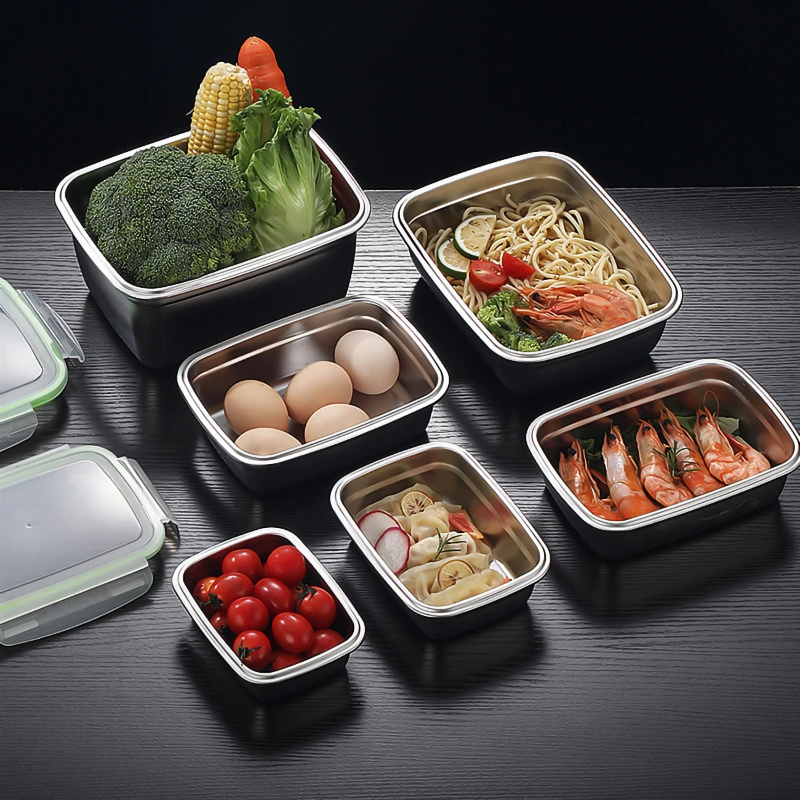 304 Stainless Steel Lunch Box  - Food Storage Drawer Organizer recensione e prezzo