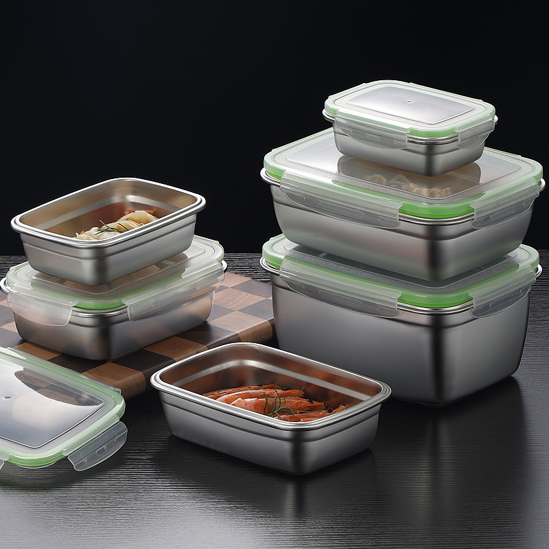 304 Stainless Steel Lunch Box  - Food Storage Drawer Organizer recensione e prezzo