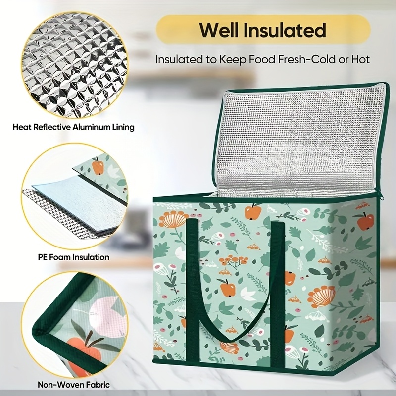 Large Reusable Grocery Bag - K - Food Storage Keep Hot recensione e prezzo