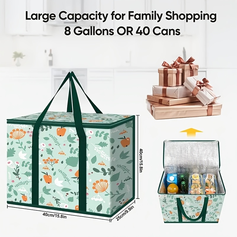 Large Reusable Grocery Bag - K - Food Storage Keep Hot recensione e prezzo