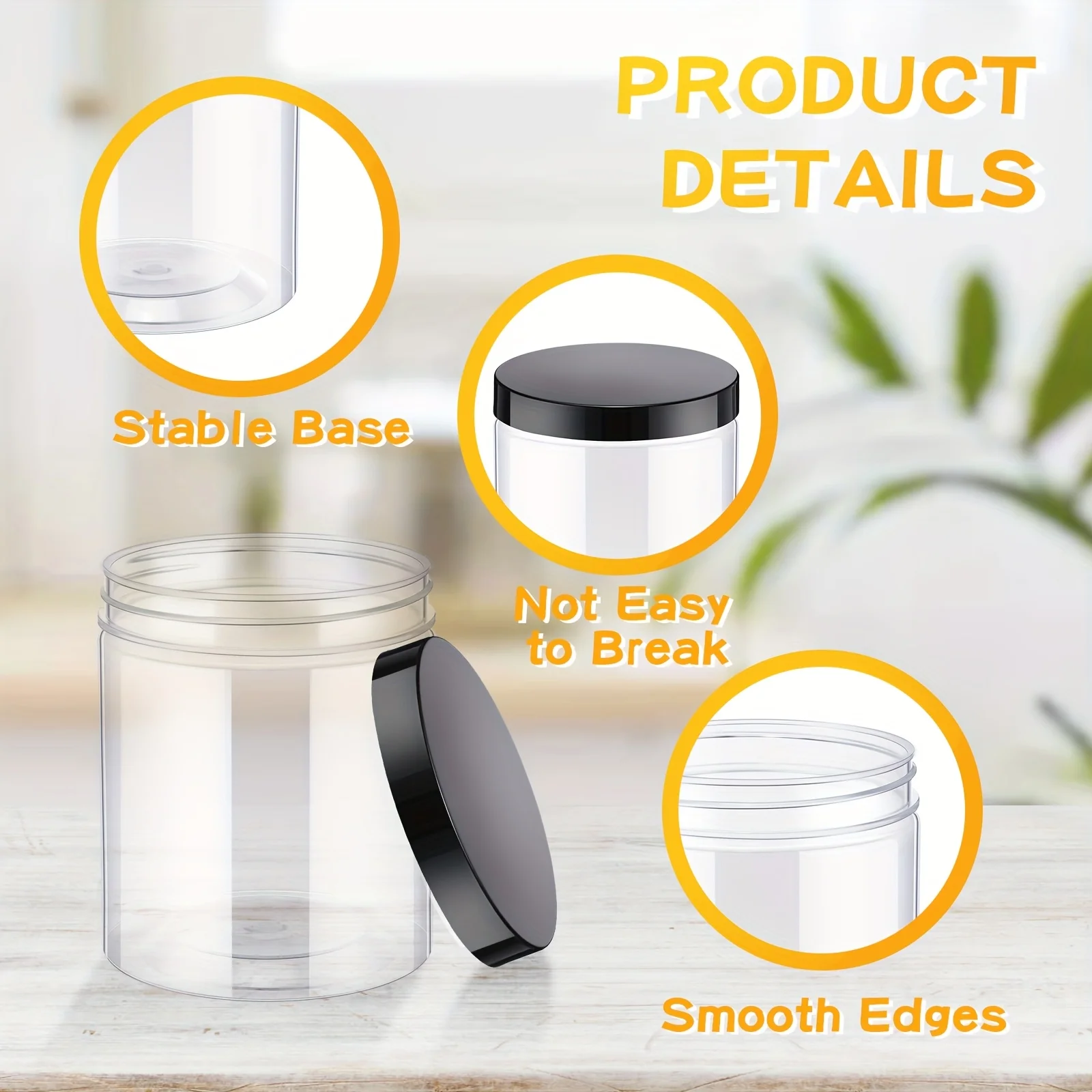 DDHOME 24pcs 16 Oz Clear Plast - Mason Jar Wide Mouth recensione e prezzo