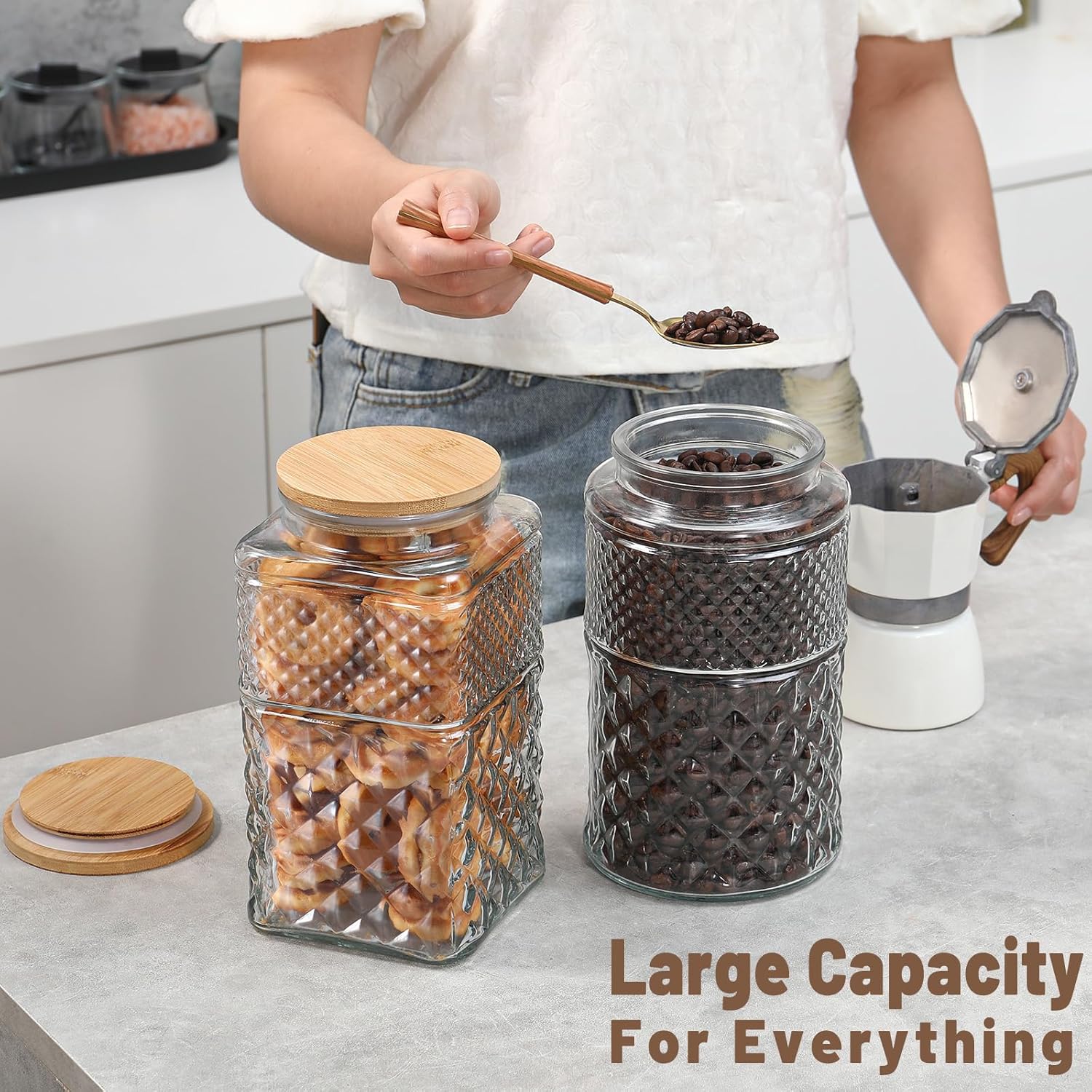 0.7Gallon/2600ml Glass Cookie  - Food Storage Airtight recensione e prezzo