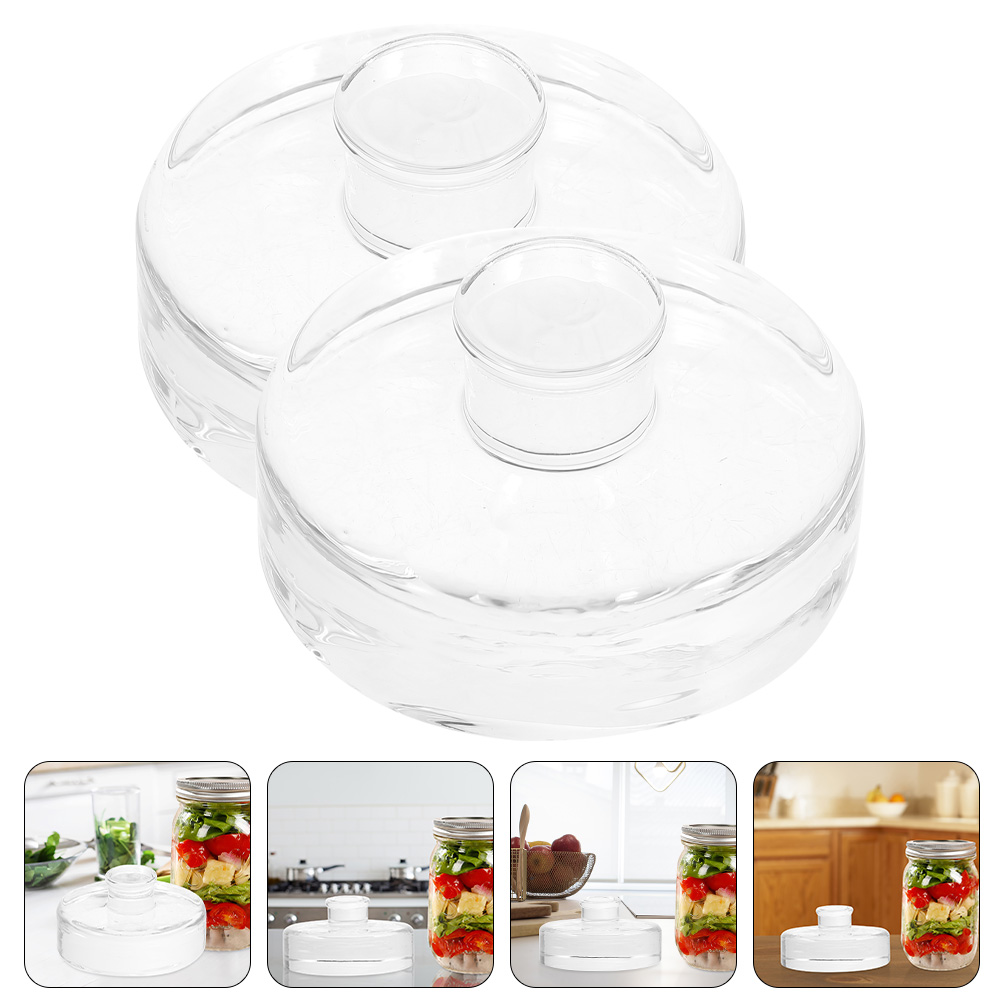 2 Pcs Fermented Glass Weights  - Mason Jar Wide Mouth recensione e prezzo