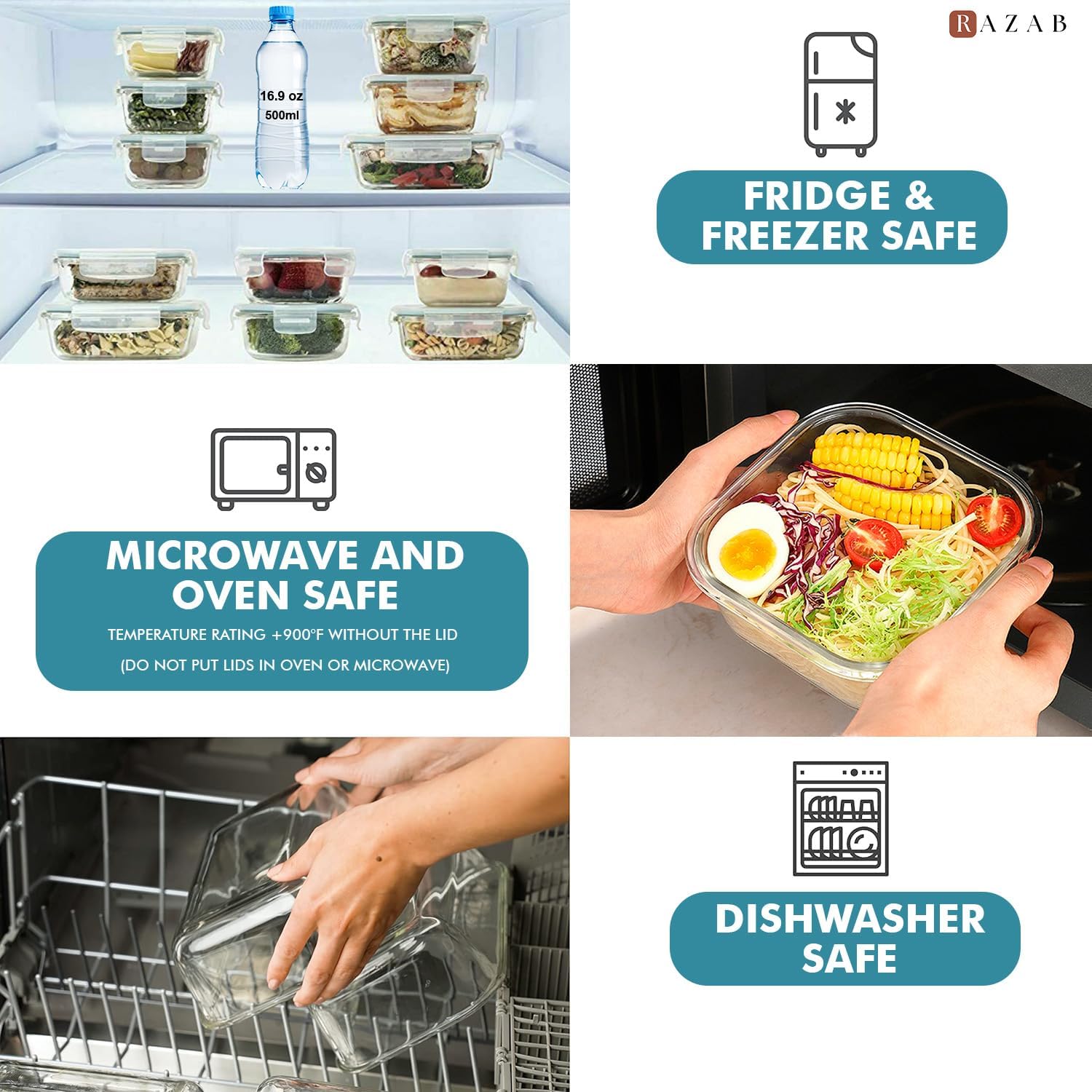 24 Pc Airtight Glass Food Stor - Food Storage Prep Containers recensione e prezzo