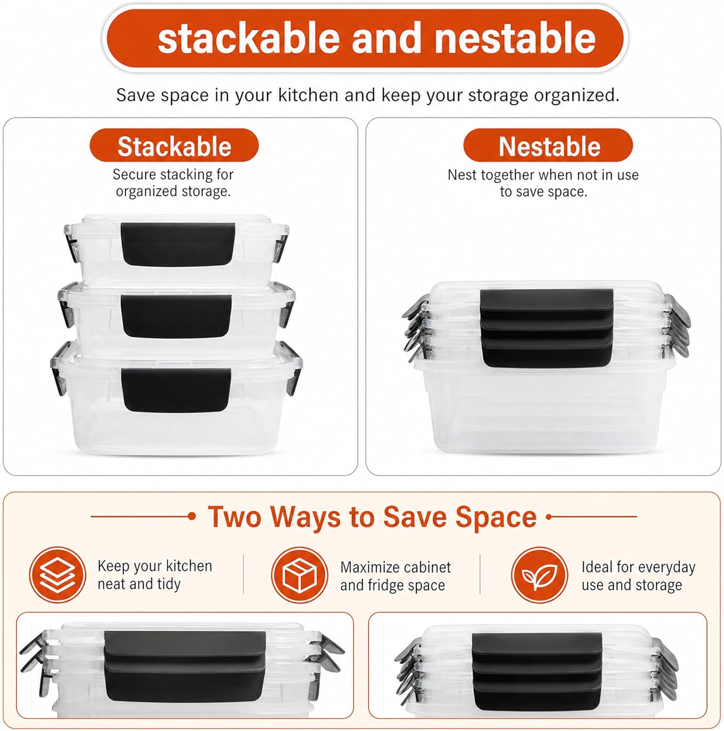 5 Cup Plastic Food Storage Con - Food Storage Prep Containers recensione e prezzo
