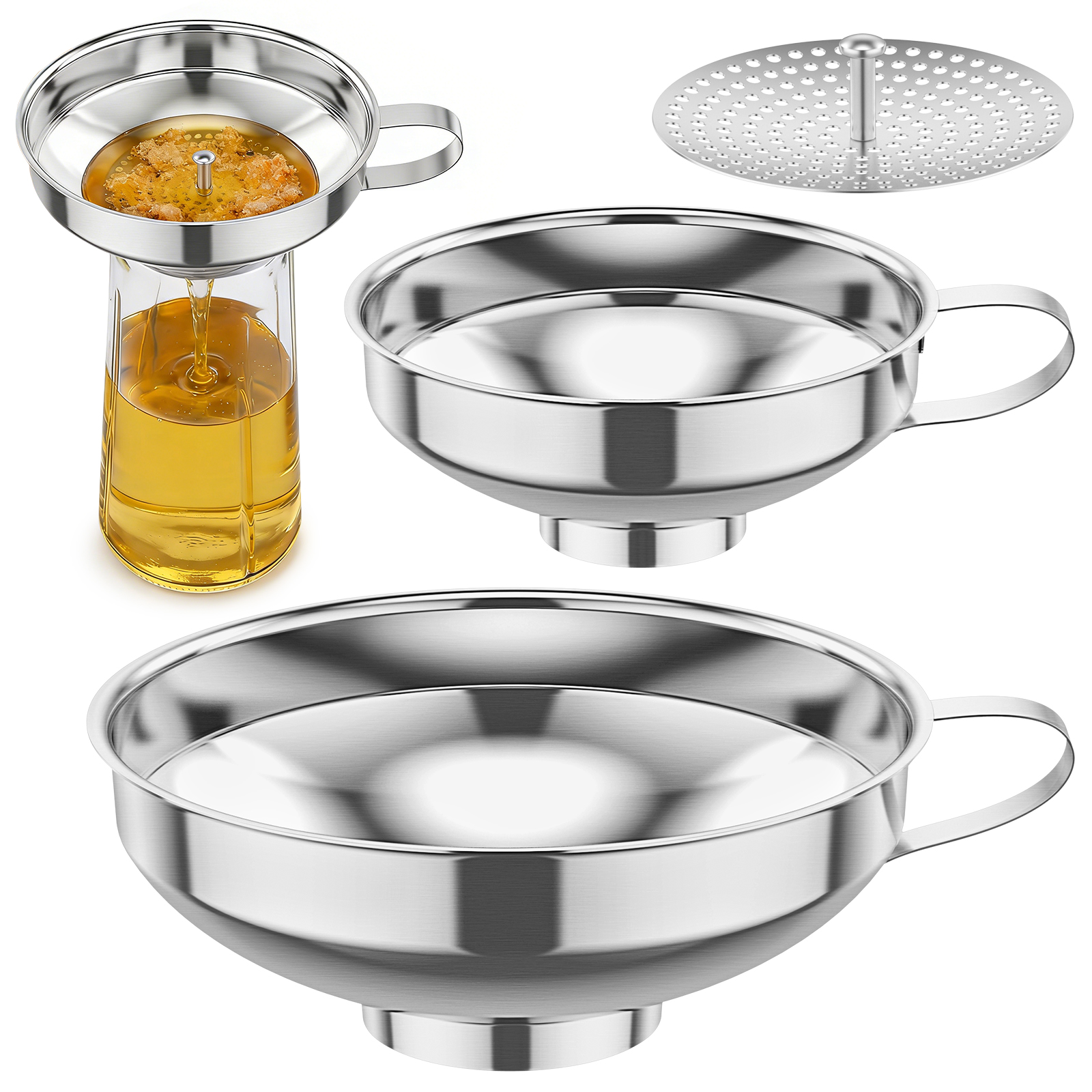 3Pack Canning Funnel with Stra - Mason Jar Wide Mouth recensione e prezzo
