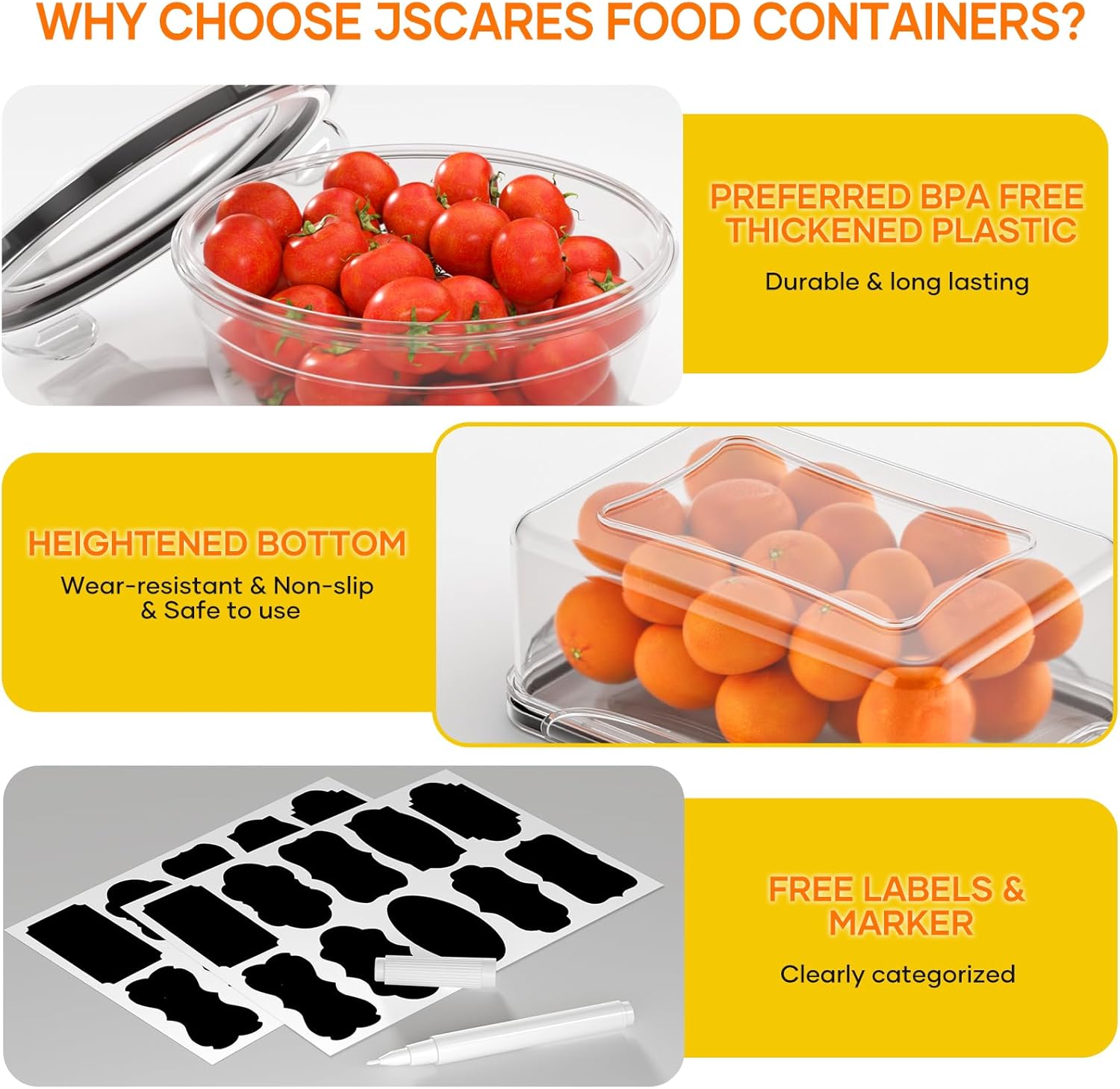 52 PCS Food Storage Containers - Food Storage Plastic recensione e prezzo