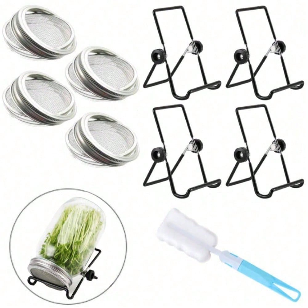 9pcs Sprouting Lids Growing Ki - Mason Jar Wide Mouth recensione e prezzo
