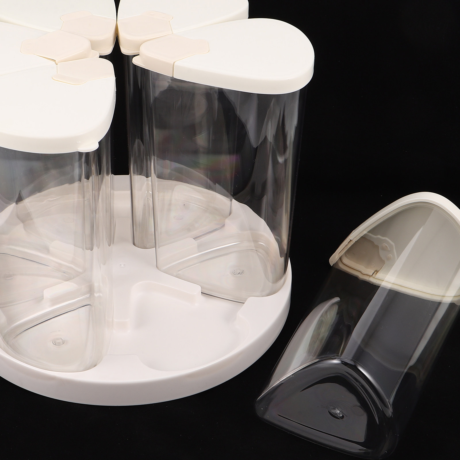 Multi Compartment Rotating Gra - Food Storage Box Plastic recensione e prezzo