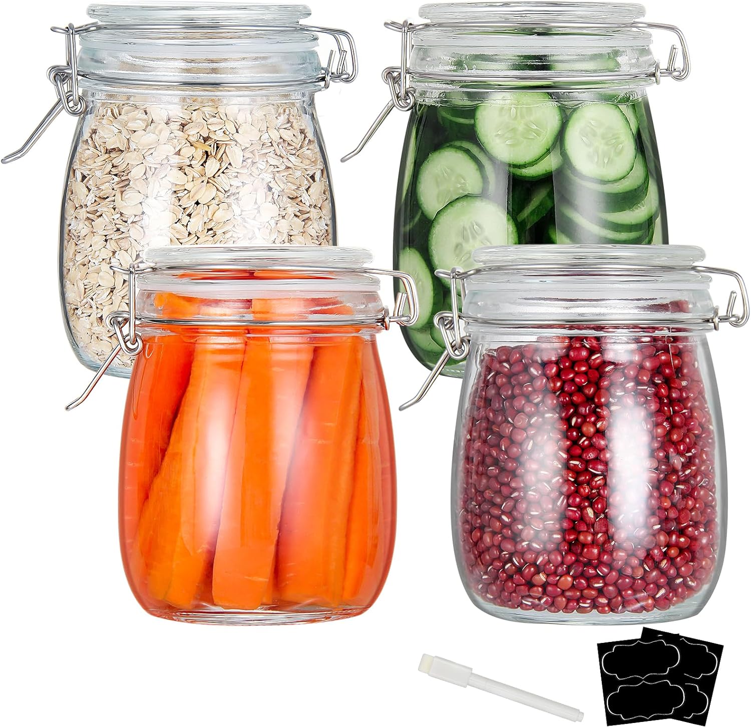 24oz Food Storage Canister Gla - Food Storage Airtight recensione e prezzo