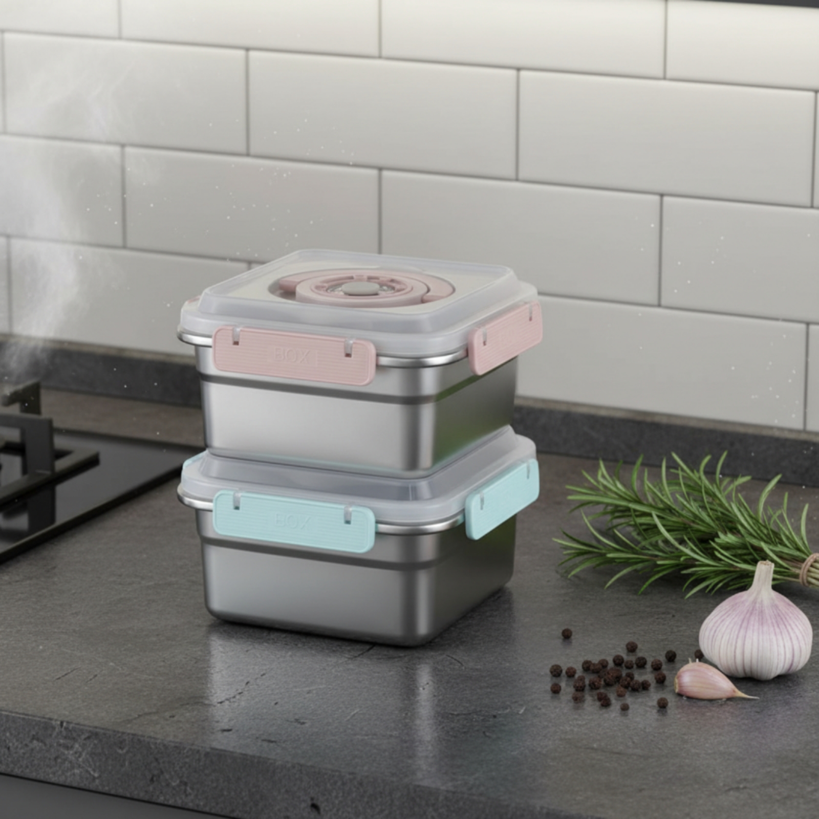 3 Pieces Stainless Steel Food  - Food Storage Airtight recensione e prezzo