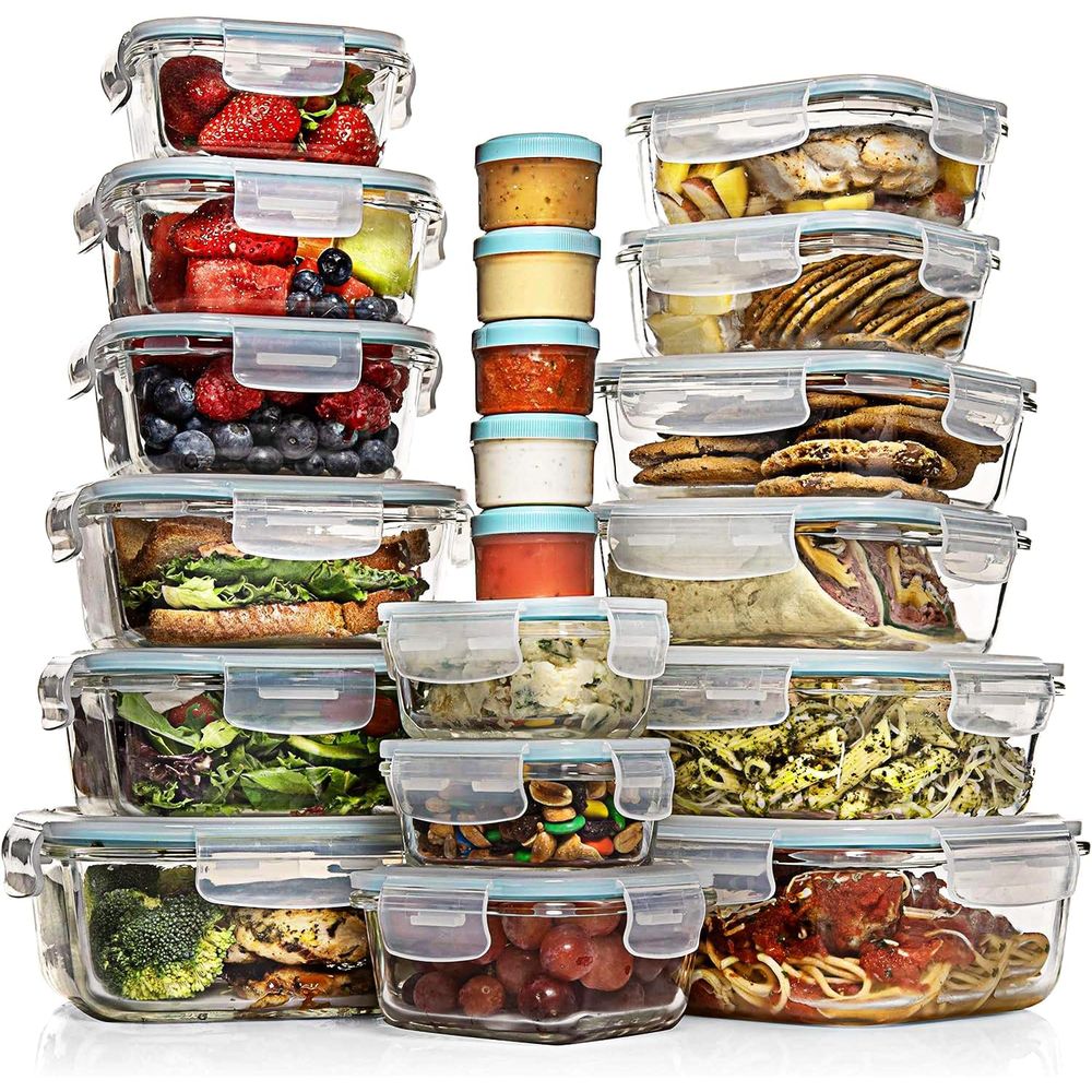 Pc Set Glass Food Storage Cont - Food Storage Box Plastic recensione e prezzo