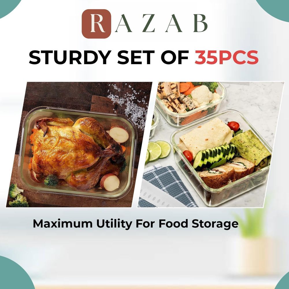Pc Set Glass Food Storage Cont - Food Storage Box Plastic recensione e prezzo